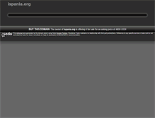 Tablet Screenshot of ispania.org